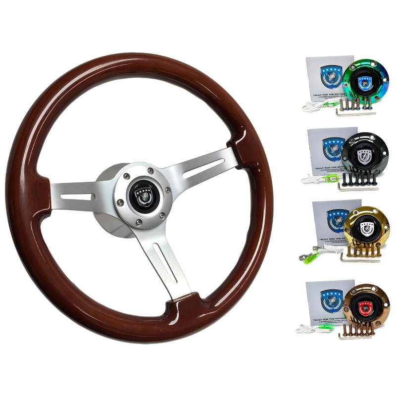 1985-88 BMW 5 Series Steering Wheel Kit | Mahogany Wood | ST3027S