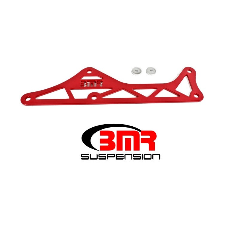 BMR 16-17 6th Gen Camaro Steel Driveshaft Tunnel Brace – Red