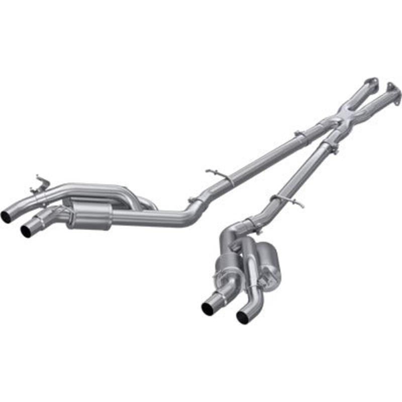MBRP Stainless Steel 2.5″ Active Cat-Back Exhaust – Quad Outlet | 2022+ Kia Stinger (S4708304)