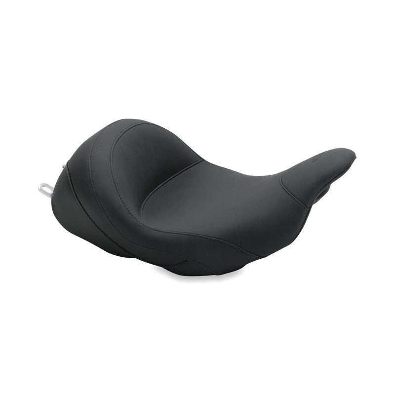 Mustang 08-21 Harley Electra Glide Std, Rd Glide, Rd King, Str Glide Lowdown Solo Seat – Black