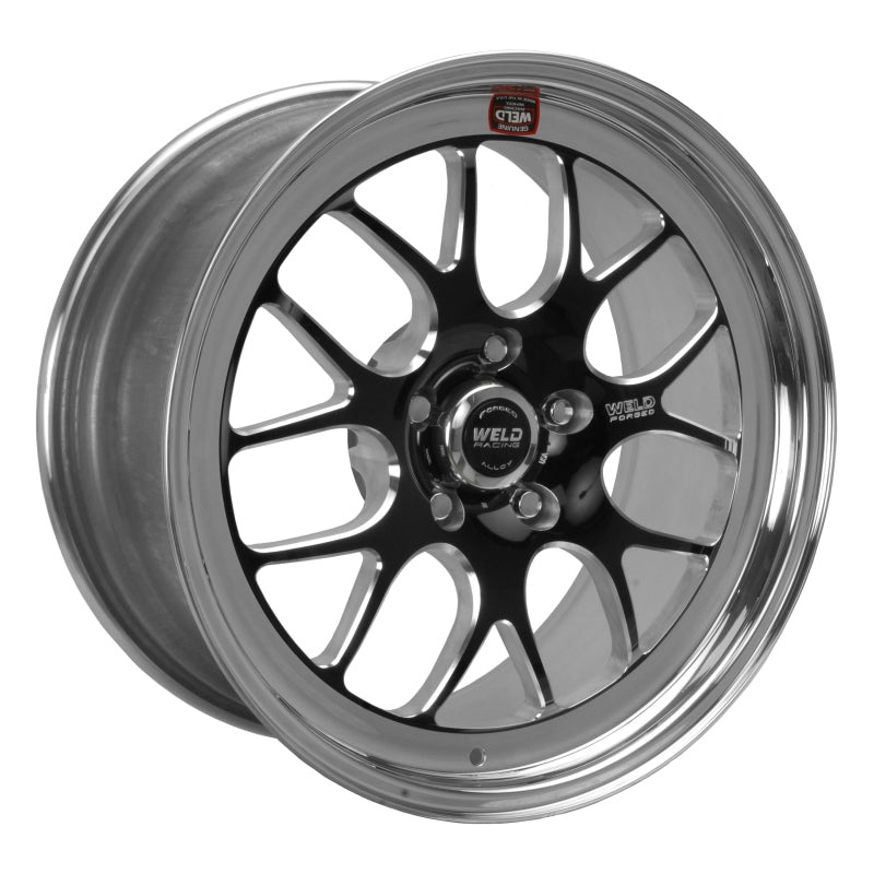 Weld S77 18×7.5 / 5×4.5 BP / 4.6in. BS Black Wheel (High Pad) – Non-Beadlock