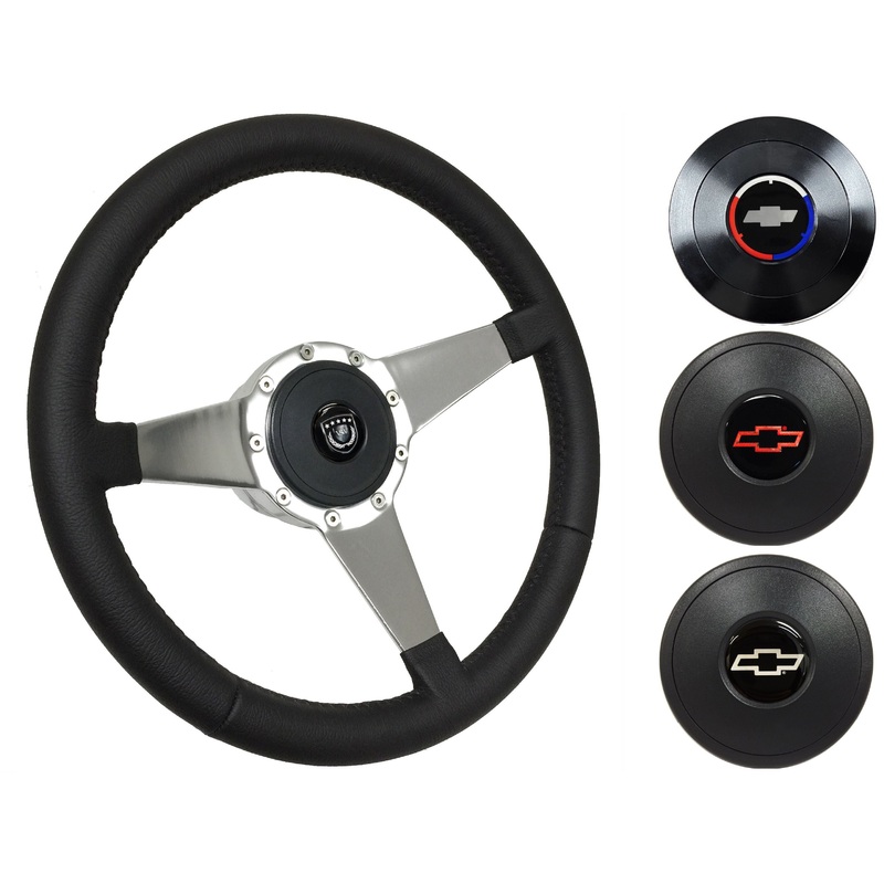 1984-89 Corvette Steering Wheel Kit | Black Leather | ST3087