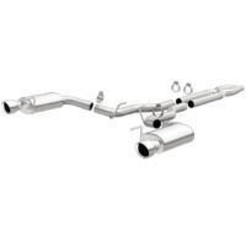2015 Ford Mustang 5.0L Cat Back Exhaust; Street Series; Dual Split Rear Exit by Magnaflow (19100)