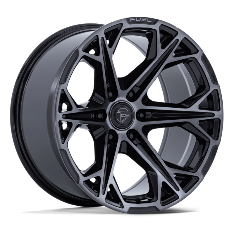 20×9.0 Fuel FC886 Hammerhead Gloss Black Dark Tinted Clear