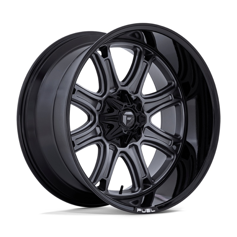 Fuel Wheels Darkstar 24″ 8×170 Matte Gunmetal With Black Lip