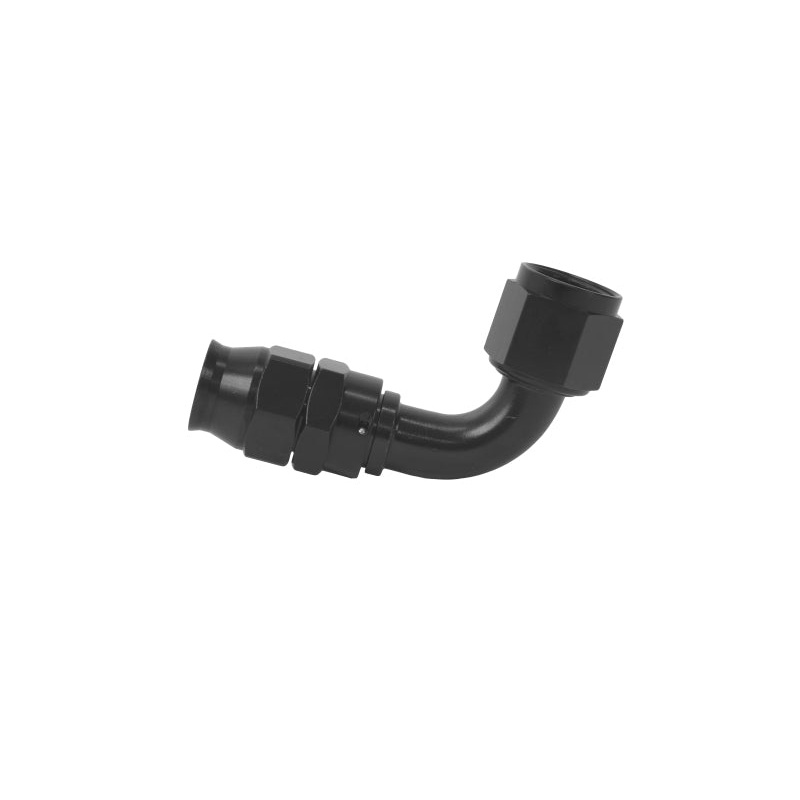 Aeromotive PTFE Hose End – AN-10 – 90 Deg – Black Anodized