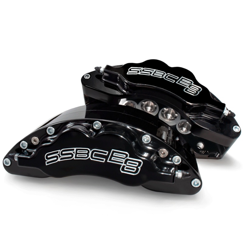 American Made B8-Barbarian 8 Piston Direct Fit Rear Caliper Upgrade Kit. Black A404-13BLK
