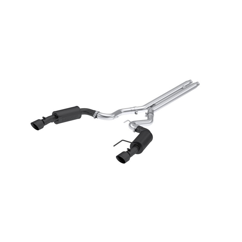 MBRP [2024 Mustang GT] S650, 5.0L 3in Cat-Back Dual Split Rear, Black-Coated – street | mbrpS7251BLK