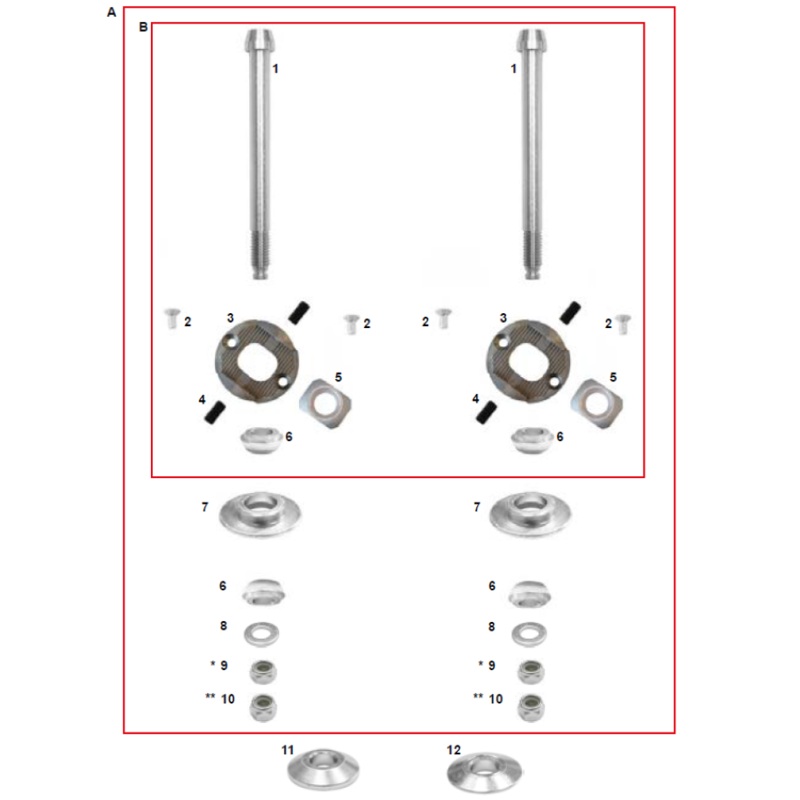 B. FK0.02353 CRG Sniper Caster Kit for M10 (Top of Spindle C Kit Only)
