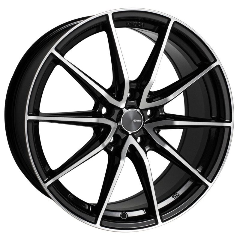 Enkei DRACO 18×8.0 5×114.3 35mm Offset 72.6mm Bore Black Machined Wheel