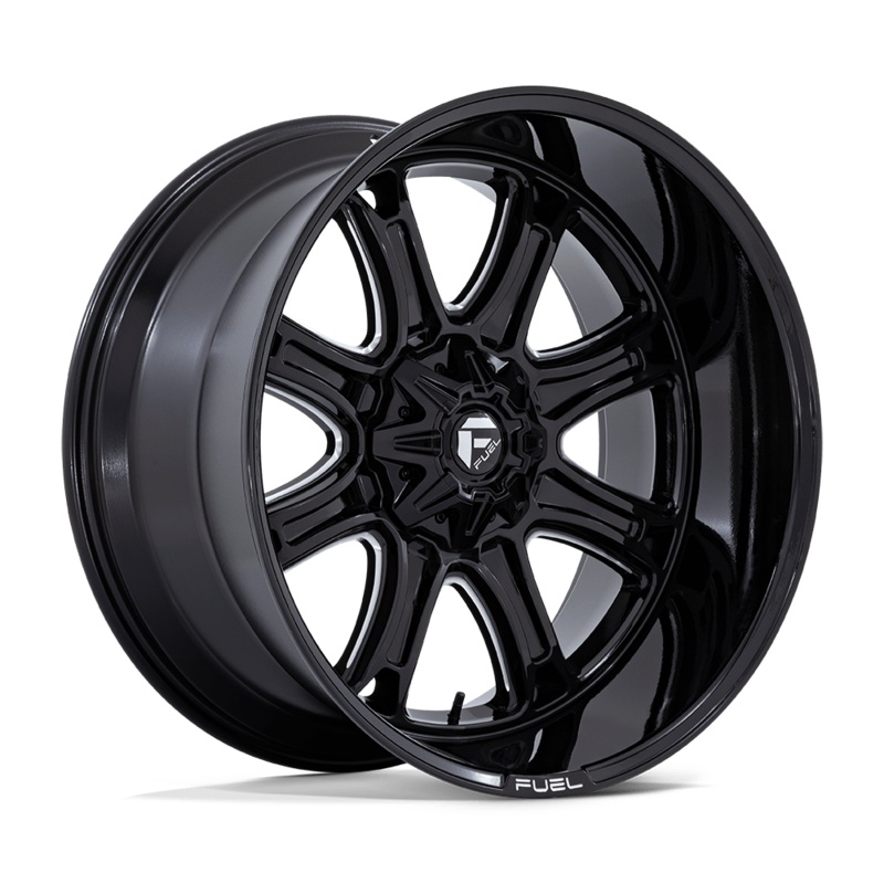 Fuel Wheels Darkstar 22″ 6×114.3/6×139.7 Gloss Black Milled