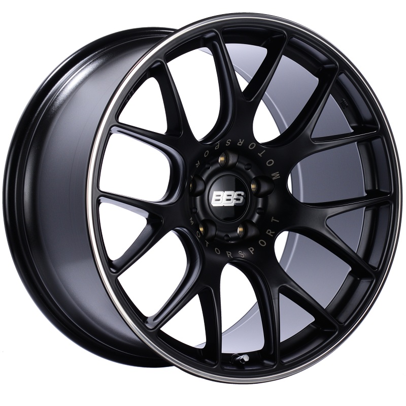 BBS CH-R 20×10.5 5×120 ET35 Satin Black Polished Rim Protector Wheel -82mm PFS/Clip Required