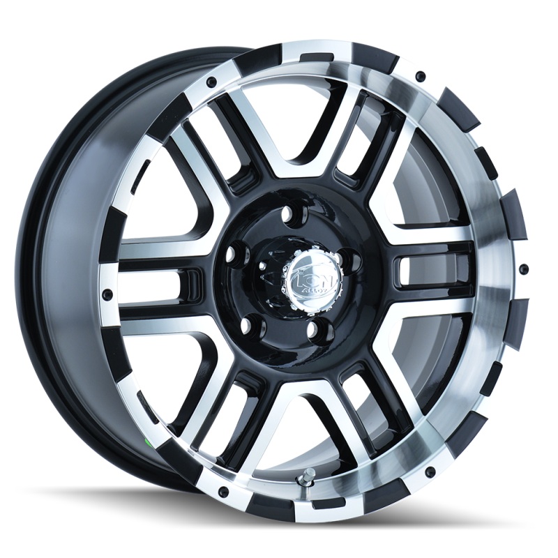 ION Type 179 17×8 / 6×139.7 BP / 10mm Offset / 106mm Hub Black/Machined Wheel