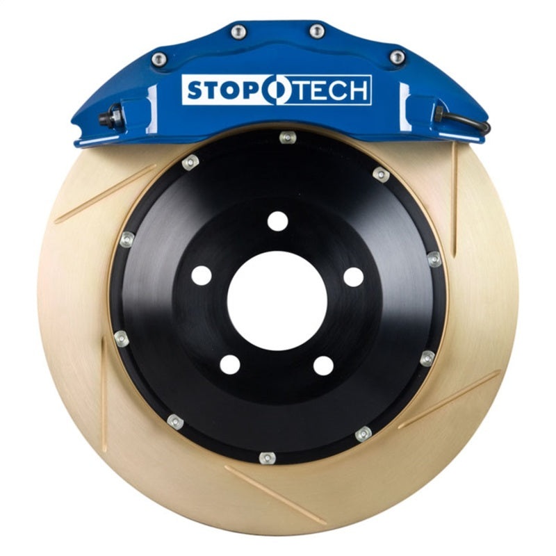 StopTech BBK 14-15 BMW M3 / M4 Front Blue ST-60 Calipers 380×32 Zinc Slotted Rotors
