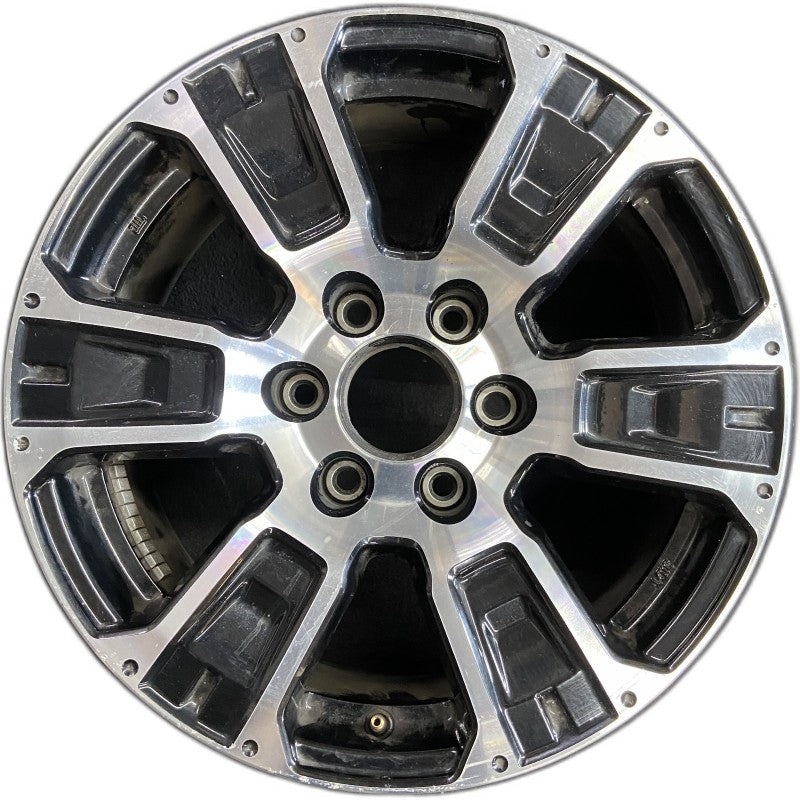 18″ TITAN 17-24 18×8 alloy 6 spoke machined black solid spoke Original OEM Wheel Rim