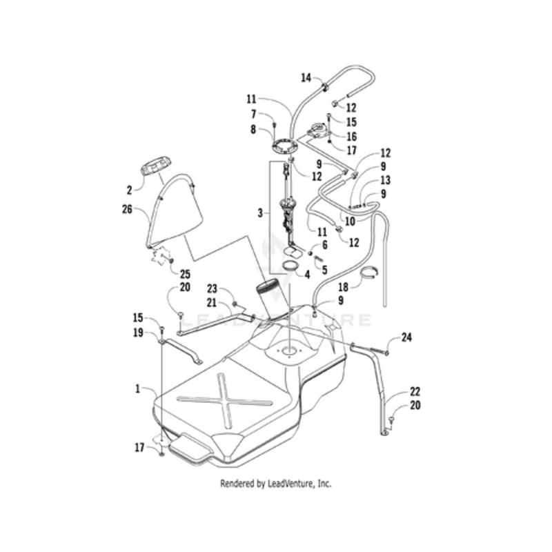 Fuel Level Sender Mount by Arctic Cat
