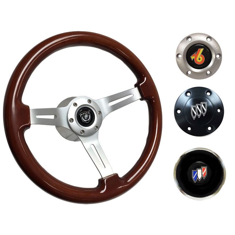 1969-89 Buick Telescopic Steering Wheel Kit | Mahogany Wood | ST3027S