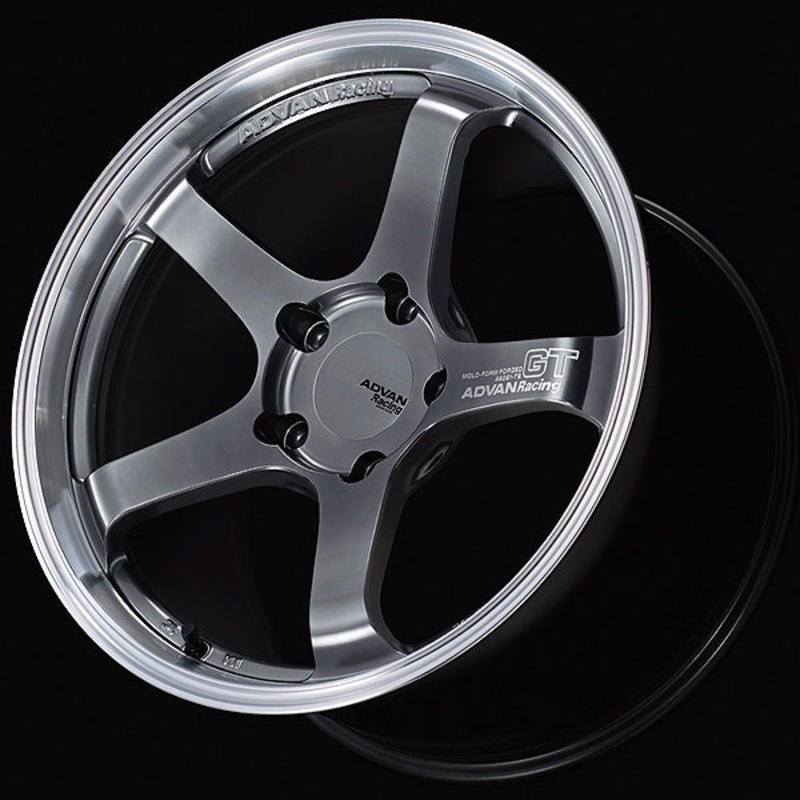 Advan GT Wheel for Porsche – 18×10.0 +60 | 5×130 | Machining & Hyper Platinum Black