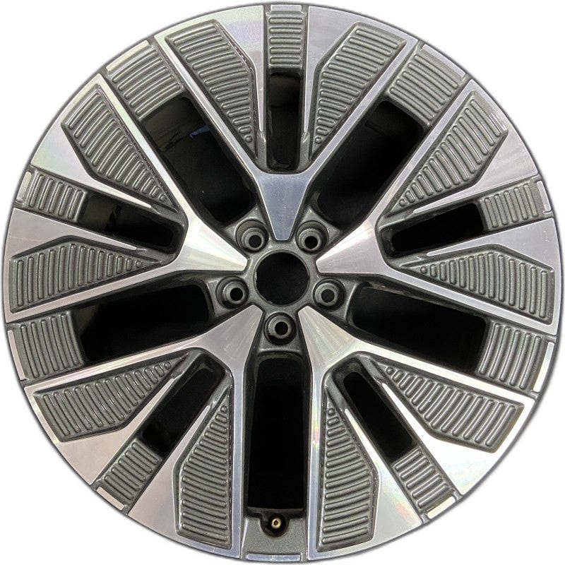 21″ Q8 E-TRON 24 21×9.5 5 slotted spoke machined face Original OEM Wheel Rim