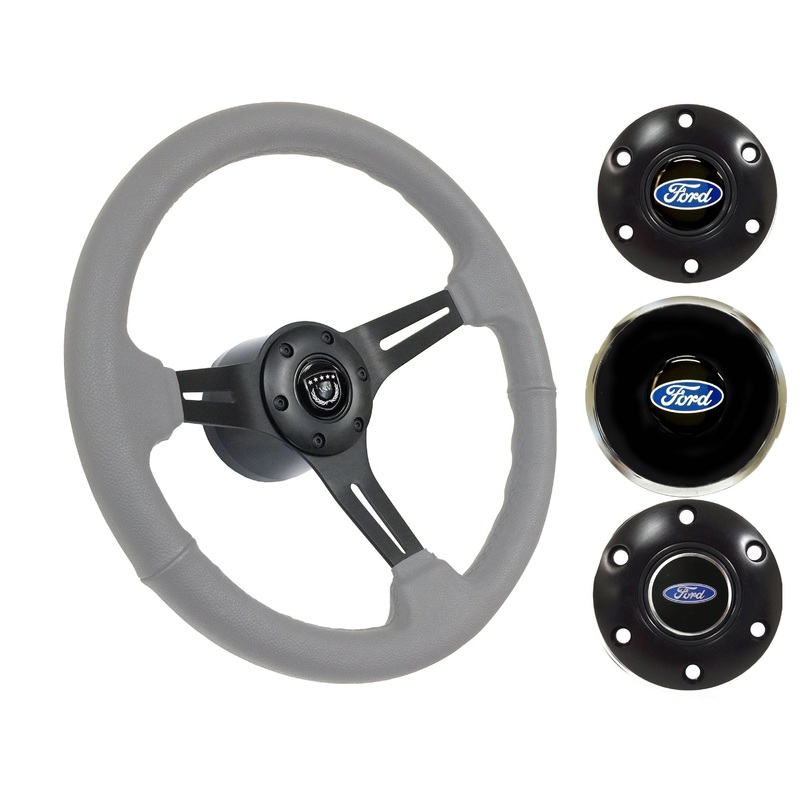1970-76 Ford Torino Steering Wheel Kit | Grey Leather | ST3060GRY