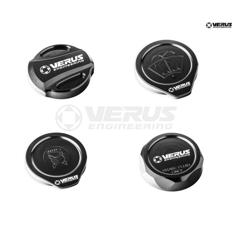 Verus Engineering Engine Bay Cap Set RLA Style Black – 22+ WRX