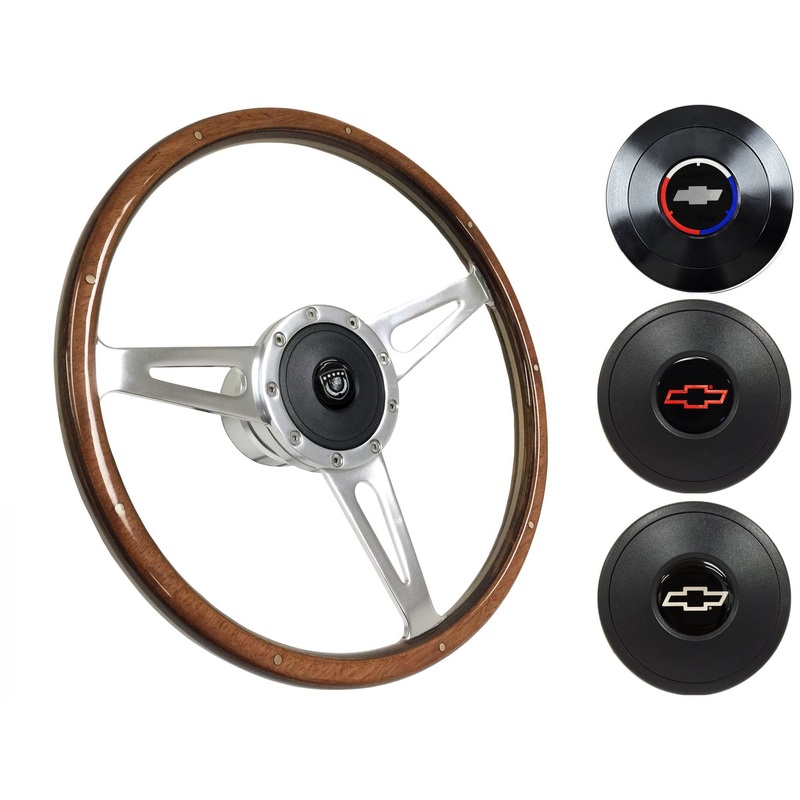 1969-87 El Camino Steering Wheel Kit | Deluxe Walnut Wood | ST3053