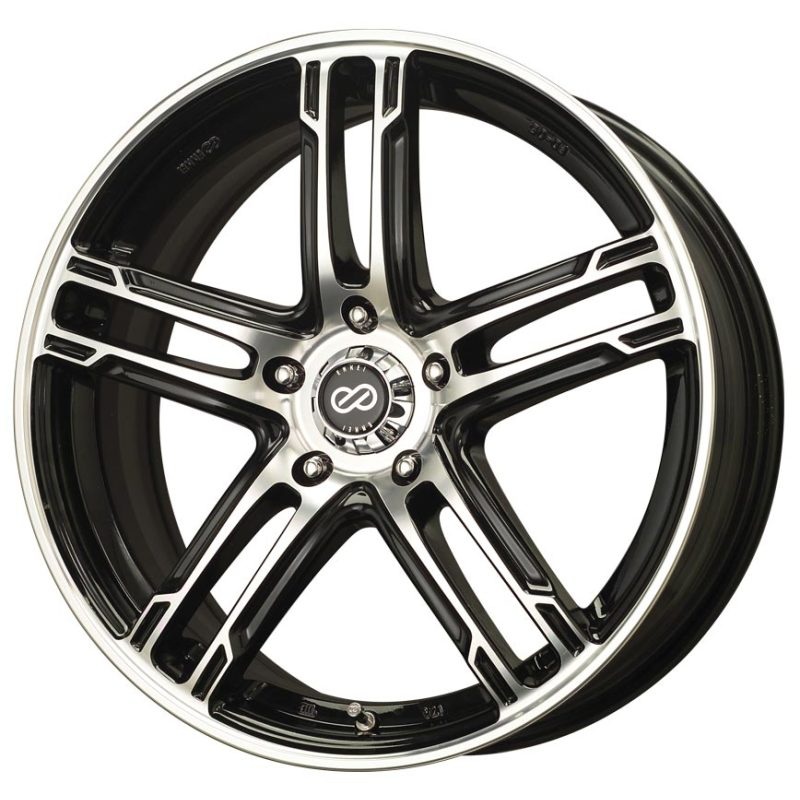 Enkei FD-05 16×7 5×114.3 50mm Offset 72.6 Bore Dia Black Machined Wheel