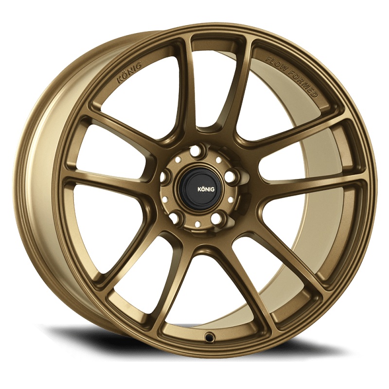 Konig Heliogram 17X9 5X114.3 ET38 Matte Bronze Knurled Bead Flow Formed