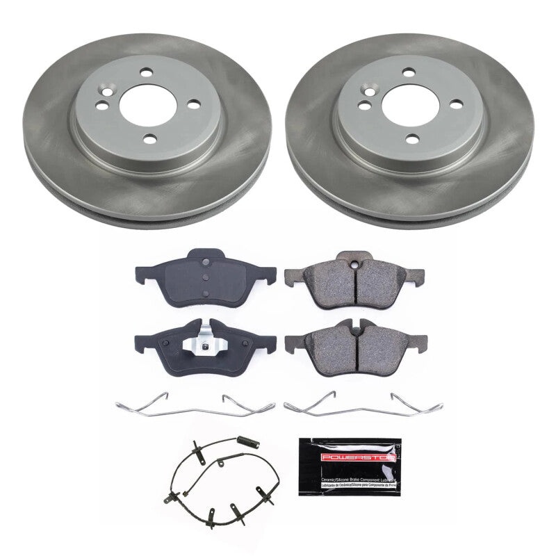 PowerStop Power Stop 02-06 Mini Cooper Front Semi-Coated Rotor Kit