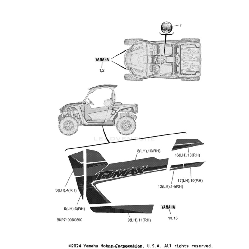 Rear Graphic (RH) by Yamaha