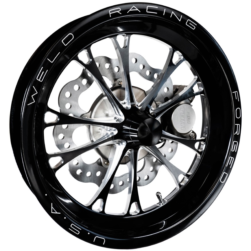 TRZ 326-MUS-22 (79-04 Mustang) 2″ Drop Billet Spindle 2 Piston Spindle Mount Wheel Front Brake Kit