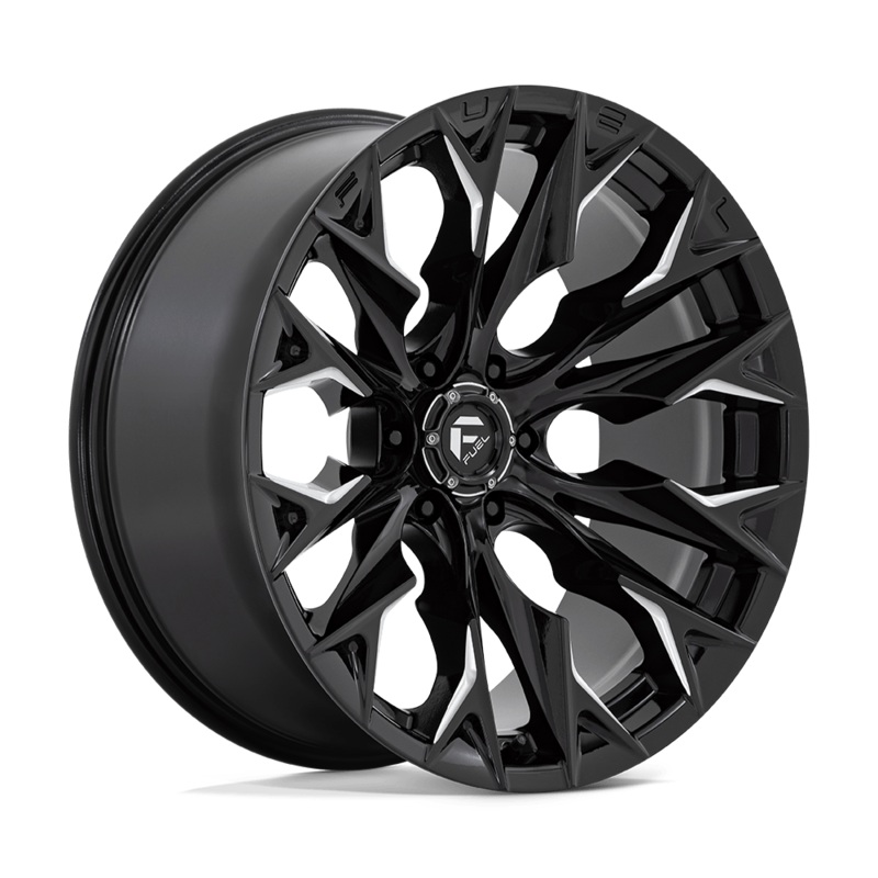 Fuel Wheels D803 Flame 22″ 6×139.7 Gloss Black Milled