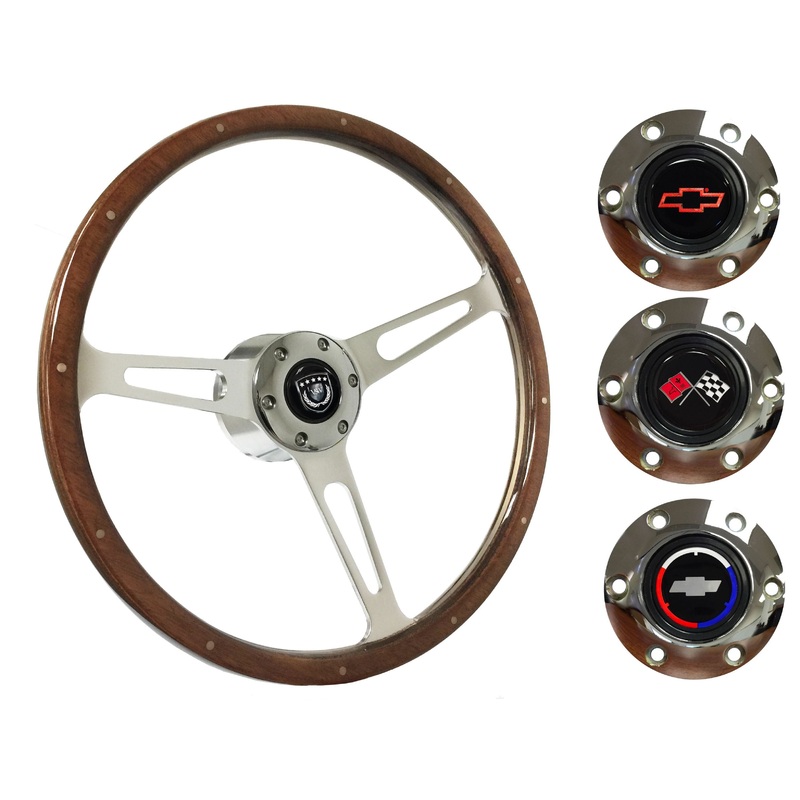 1967-68 El Camino Steering Wheel Kit | Deluxe Walnut Wood | ST3553