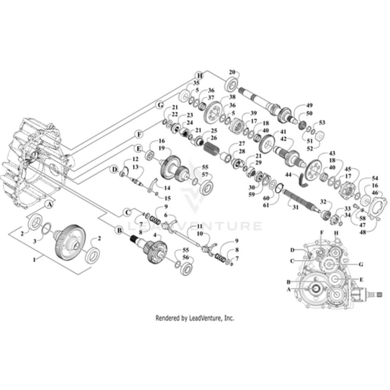 Shift Drum Shaft by Arctic Cat