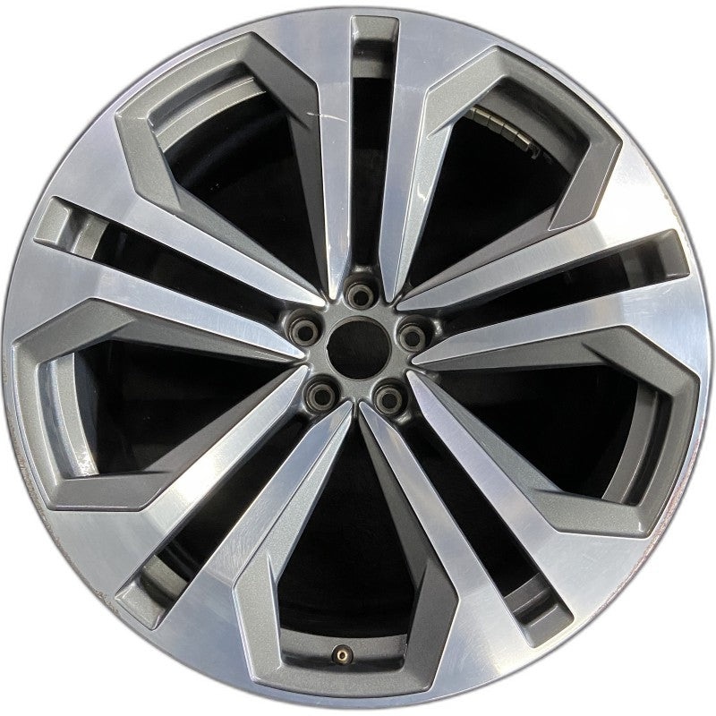 22″ Q8 19-22 22×10 alloy 5 spoke double spoke gray Original OEM Wheel Rim