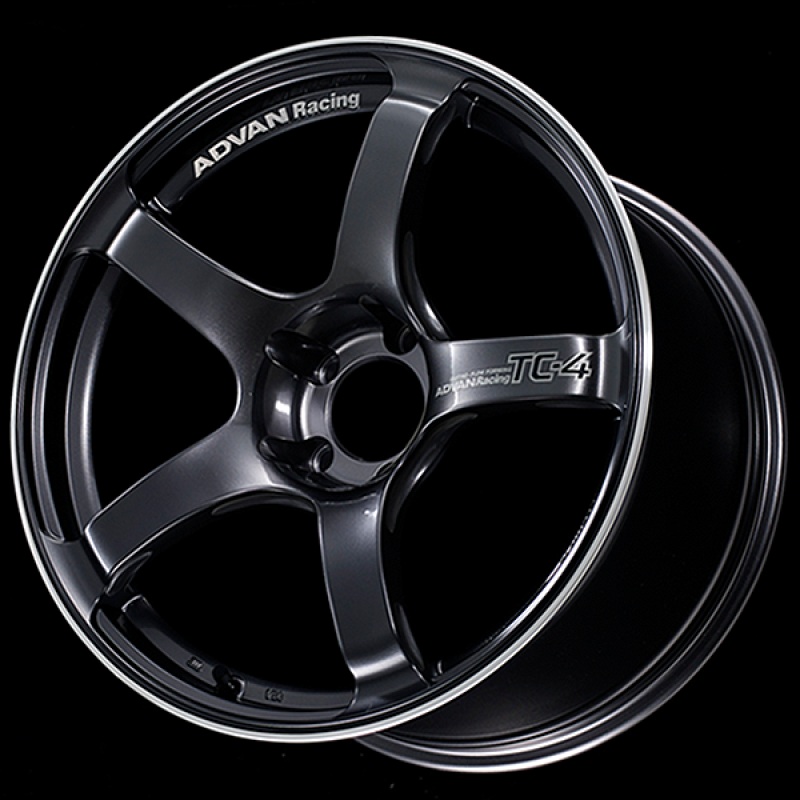 Advan TC4 18×7.5 +50 5-100 Racing Gun Metallic & Ring Wheel