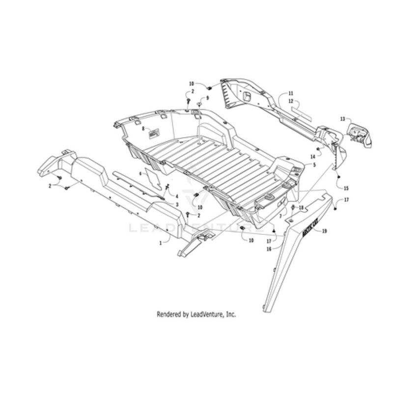 Box Bottom Shield (Rb 1412-121) by Arctic Cat