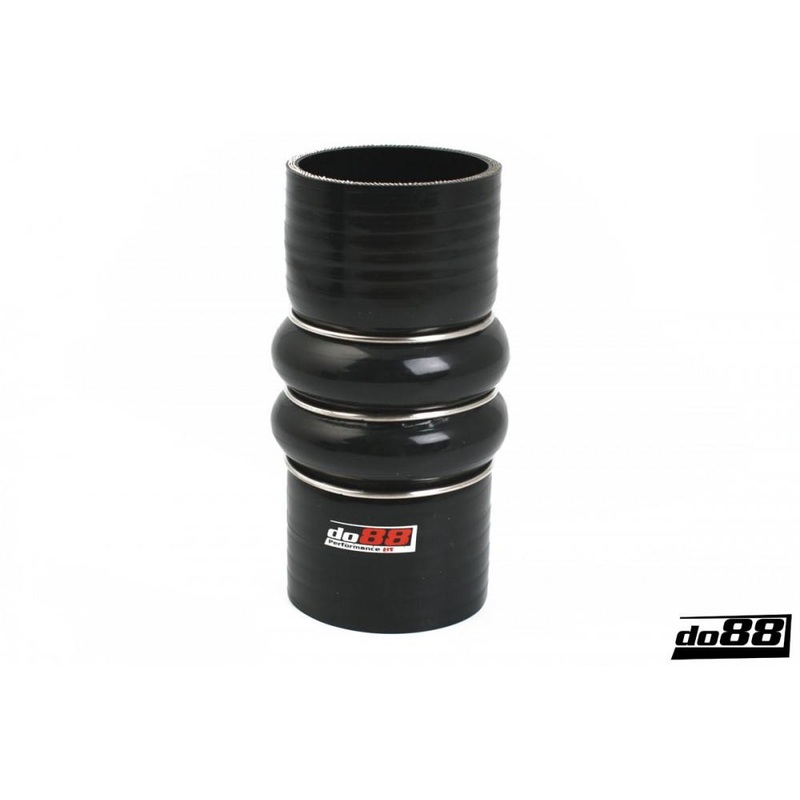 Silicone Hose Black 2-Humps 2,5” (63mm)