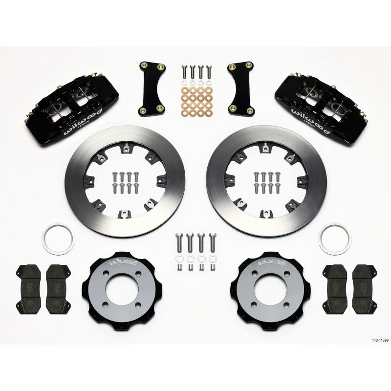 Wilwood Dynapro 6 Front Hat Kit 12.19in 2011 Fiesta