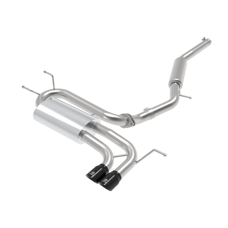 aFe Takeda 2-1/2 IN to 2-1/4 IN 304 Stainless Steel Cat-Back Exhaust w/ Black Tip – 2016+ Mazda MX-5 Miata (ND)