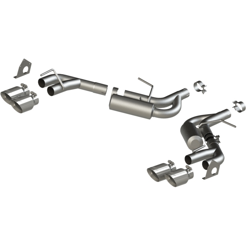 MBRP 2.5-Inch Race Profile Quad Exit Axle-Back Exhaust w/ Stainless Steel Tips | 2016 – 2024 Chevrolet Camaro RS (S7039AL)