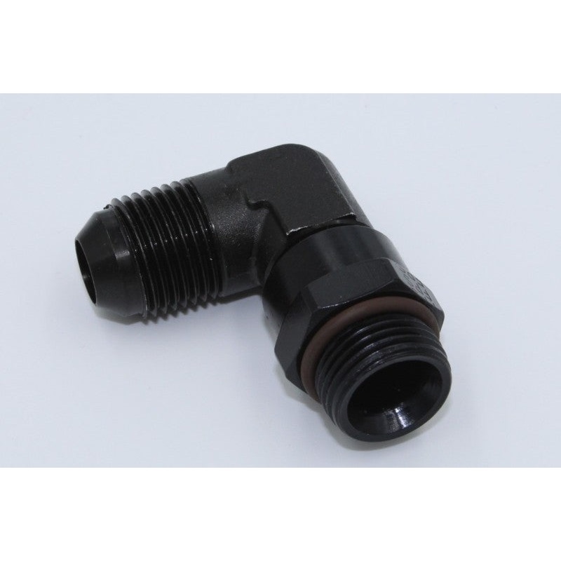 Fragola -10AN x 1 1/16 – 12 (12) 90 Degree Swivel – Black