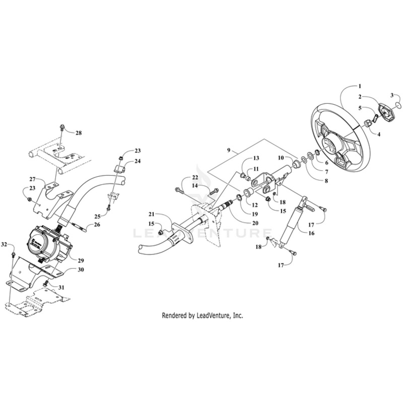 Tilt Steering-Sub Assy By Arctic Cat