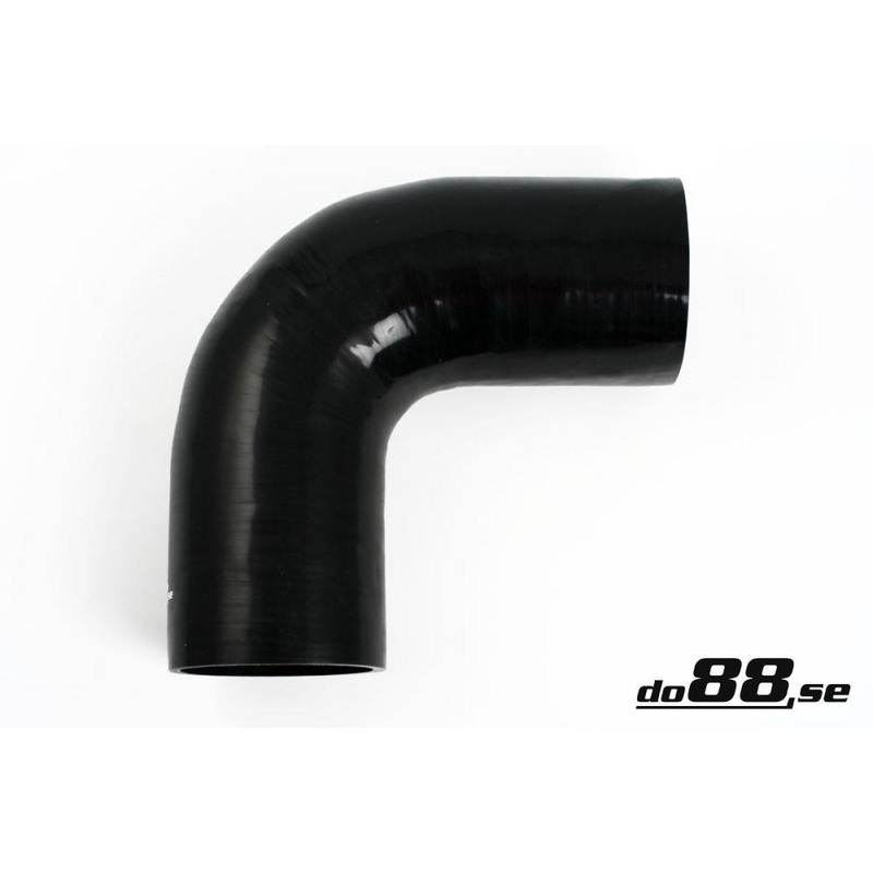 Silicone Hose Black 90 degree 4,25” (108mm)