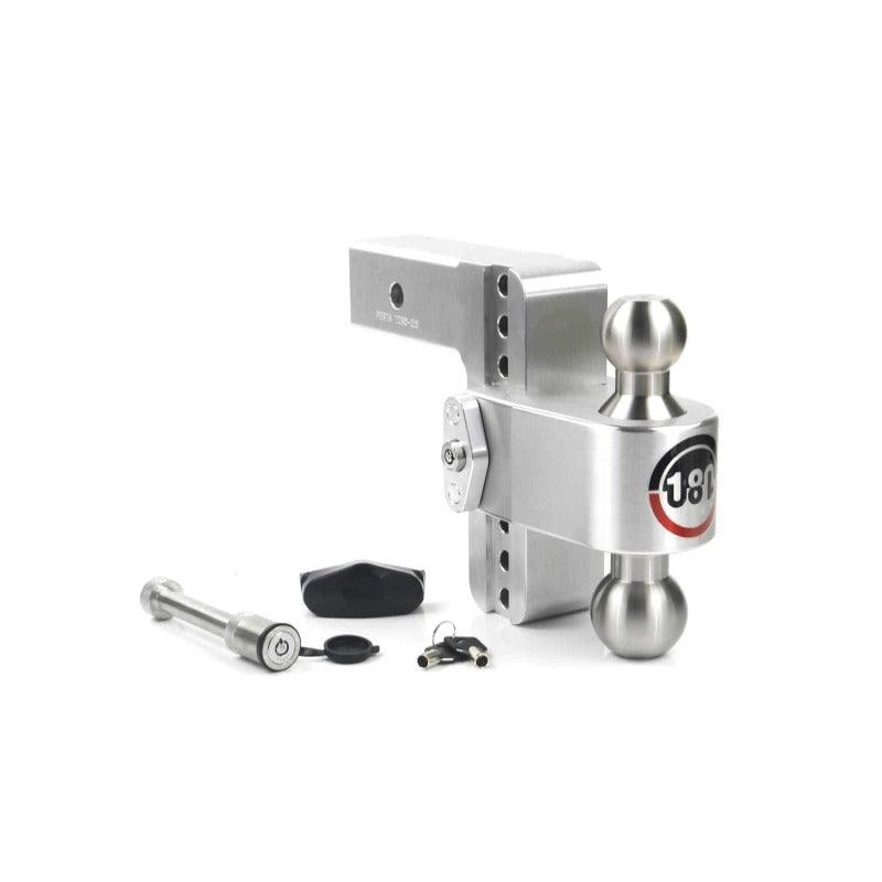 Weigh Safe 180 Hitch 6in Drop Hitch & 2.5in Shank (10K/18.5K GTWR) w/WS05 – Aluminum