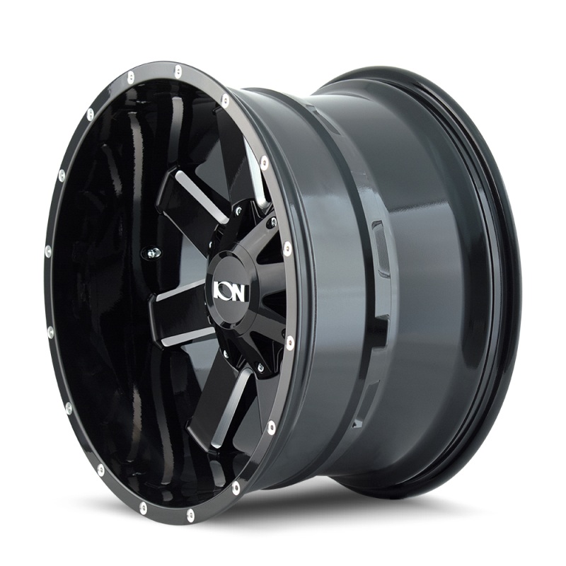 ION Type 141 17×9 / 6×120 BP / 18mm Offset / 78.1mm Hub Gloss Black Milled Wheel