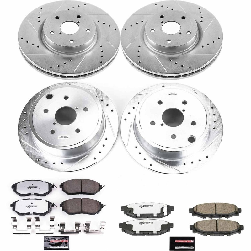Power Stop 15-19 WRX Front & Rear Z26 Street Warrior Brake Kit | K6932-26