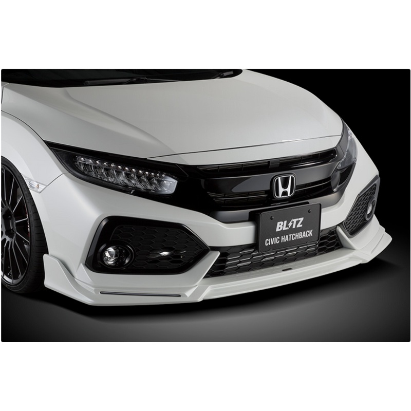 Blitz Front Air Lip 2017-2018 Honda Civic Hatchback FK7 (unpainted)