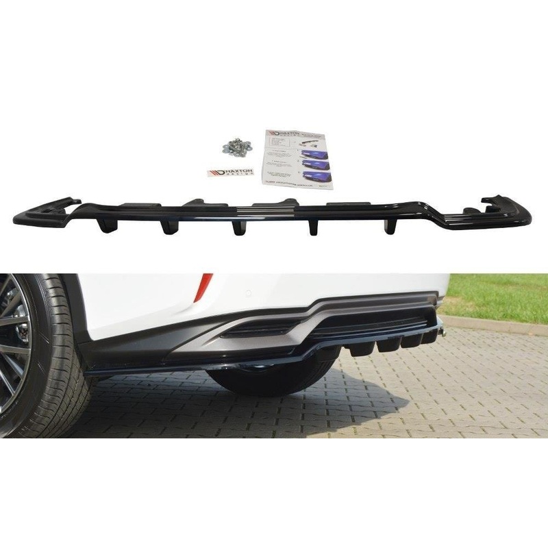 Maxton Design Central Rear Splitter – Lexus RX Mk4 H (With Vertical Bars)