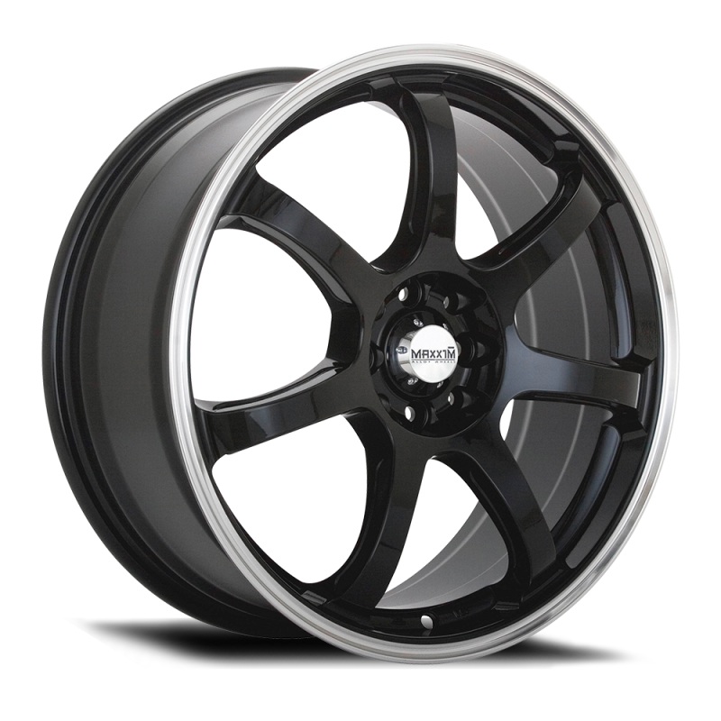Maxxim Knight 17×7 10×100/114.3 ET40 Gloss Black Lip Polish